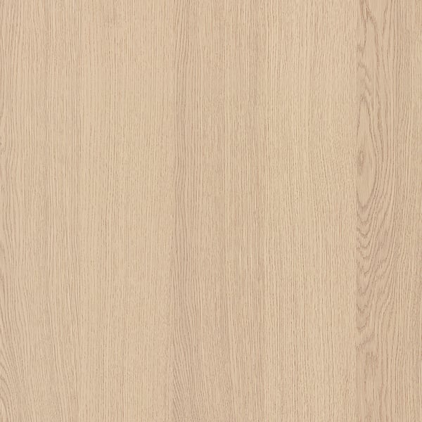 Smooth, light wood grain finish. Shows natural texture and subtle variations, indicating high-quality veneer.