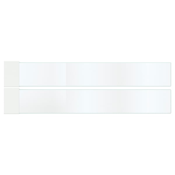 MAXIMERA drawer glass sides, clear, rectangular, tempered glass, enhances drawer appearance, organises content.
