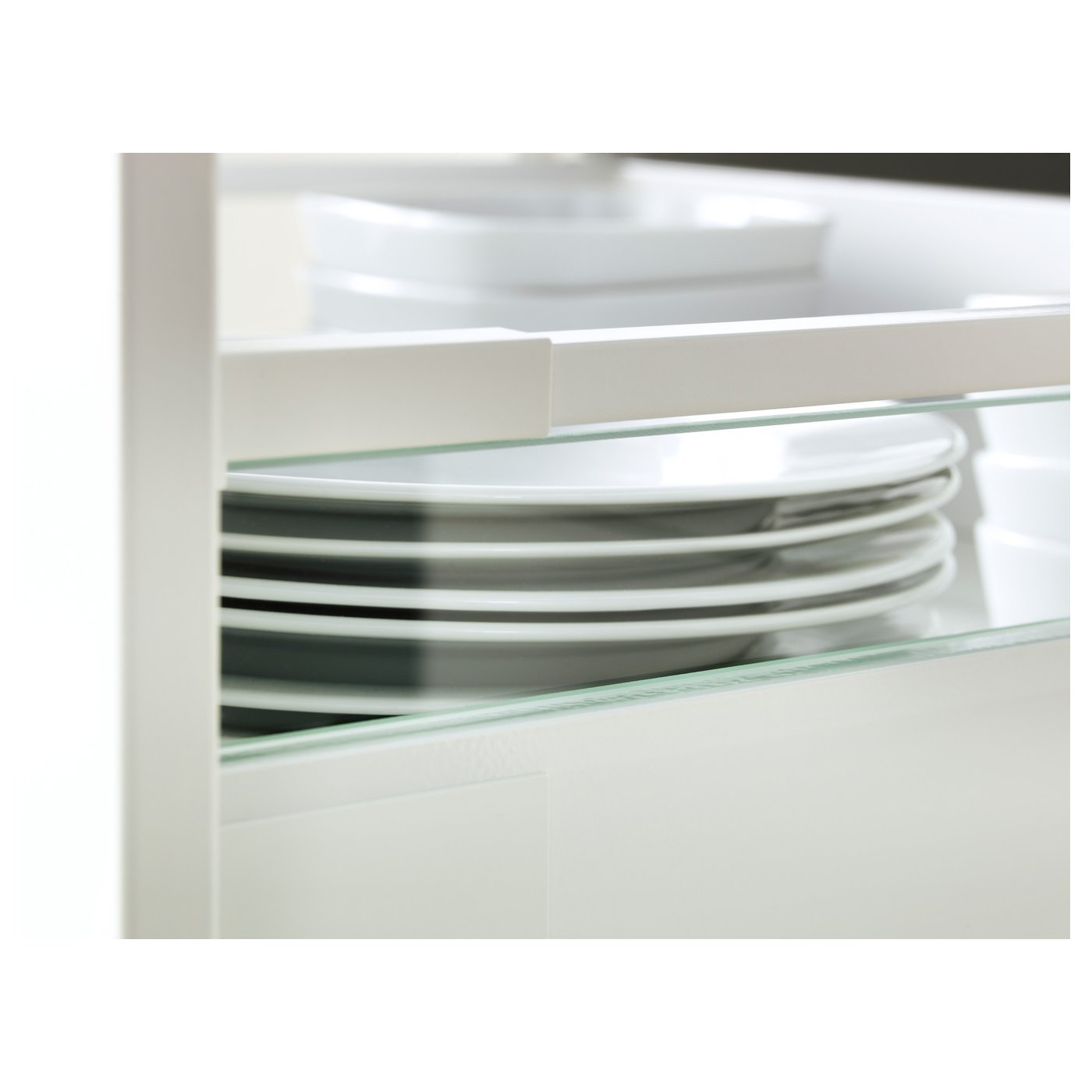 MAXIMERA add-on side for drawer, medium, glass, 37 cm - IKEA Latvia