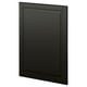 Black METOD kitchen cabinet with sleek, beveled edges and modern design.