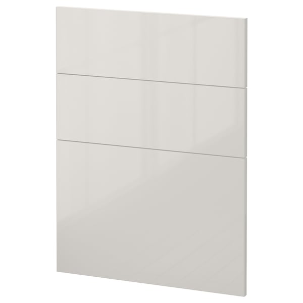 METOD modern grey kitchen panel, sleek glossy finish, rectangular shape, minimalist design.
