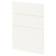 White METOD kitchen cabinet panel, square with horizontal lines.