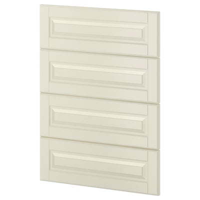 METOD kitchen cabinet, off-white, 4 panels, rectangular with bevelled edges.