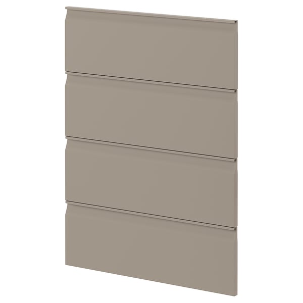 METOD kitchen cabinet, grey-beige, modern design, with integrated handle, matte finish.