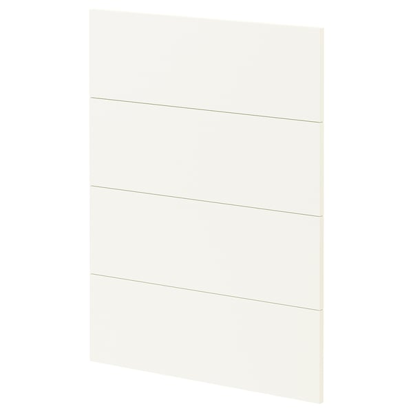 White METOD kitchen drawer, rectangular with smooth edges.