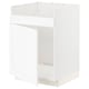 White METOD kitchen cabinet, rectangular, modern design, with one shelf.