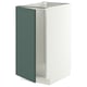 METOD Base cab f sink/waste sorting, white/Aspudden dark grey-green, 40x60 cm