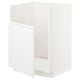 White METOD kitchen cabinet, modern minimalist design.