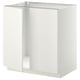 A white METOD kitchen cabinet from ikea. Its a sleek, rectangular unit with smooth edges and a clean design.