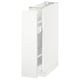 White METOD kitchen cabinet, sleek design, tall rectangular shape.