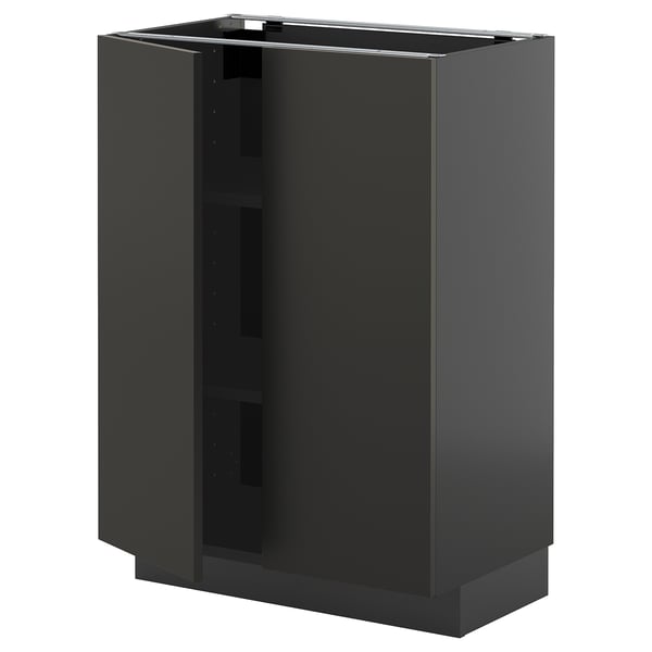 Black modern kitchen cabinet