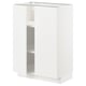Modern ikea METOD kitchen unit in white with adjustable shelves.