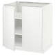 METOD white kitchen cabinet, modern minimalist design, square shape, adjustable shelves.