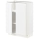 White METOD kitchen cabinet, minimalist design with adjustable shelves.