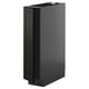 Black METOD kitchen cabinet, sleek design with beveled edges, rectangular, modern.