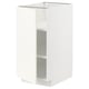 White METOD kitchen cabinet with adjustable shelves.