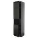 Black METOD cabinet, tall with adjustable shelves, sleek modern design.