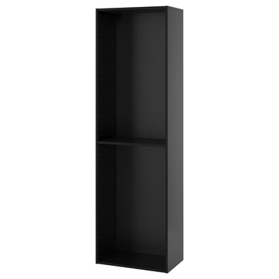 Metop closing cabinet METOD dark grey melamine 30x60 cm rectangular sleek modern design.