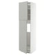 White METOD tall cabinet, modern design.
