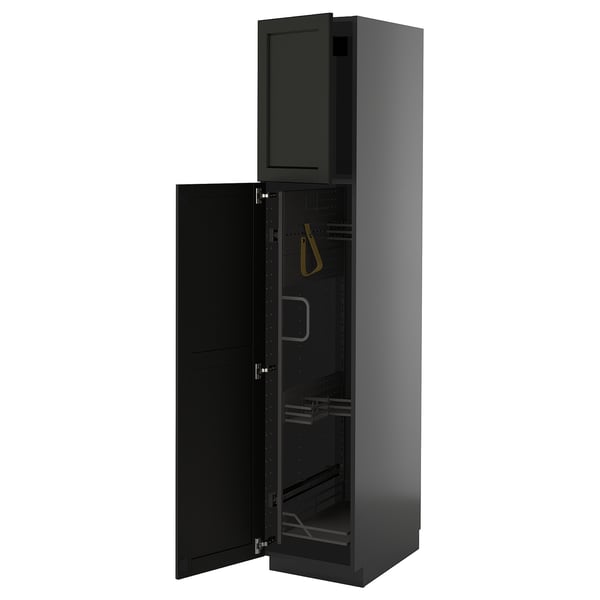 Black METOD kitchen cabinet