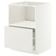 METOD / MAXIMERA Base cabinet f built-in appliances, white/Veddinge white, 60x60 cm