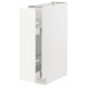 METOD white storage unit, sleek modern design with pull-out shelves.