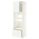 METOD / MAXIMERA High cabinet f built-in appliances, white/Aspudden matt white, 60x60x200 cm