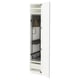 Open white METOD cabinet, showing shelves & drawers.