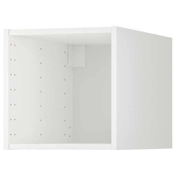 White METOD kitchen cabinet, square, hollow.