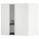 METOD white kitchen cabinet, sleek design, adjustable shelf, left/right door mount.