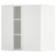 White METOD kitchen cabinet, modern design, wall-mounted, featuring two doors and adjustable shelves.