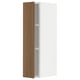 METOD kitchen cabinet, white and brown, rectangular, modern design with wood effect door.