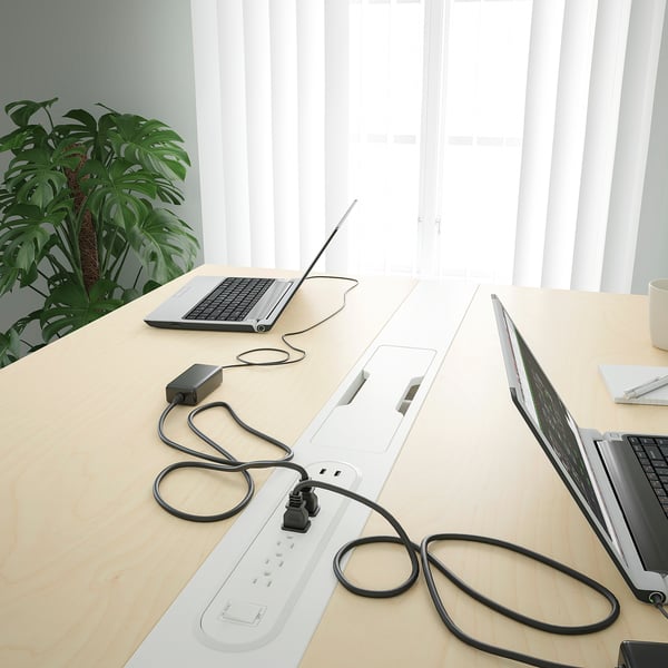 Conference table with power & cable management