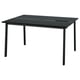 MITTZON black rectangular conference table with metal legs, sleek design, and cable management.