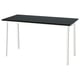 Black conference table, metal legs