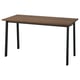 MITTZON conference table: rectangular, dark wood top, black metal legs, sturdy design.