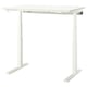 MITTZON: white sit/stand desk with electric motor, memory settings, and cable tray.