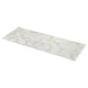 MÖCKLARP marble-style worktop, white with gold veining, rectangular, smooth surface.