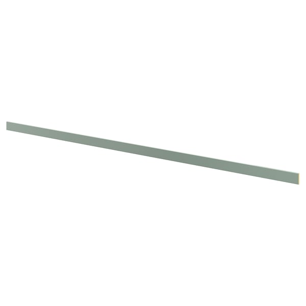 Grey-green NICKEBO cord cover for kitchen, enhances style.