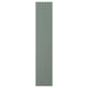 A vertical, grey-green NICKEBO cabinet door with smooth, clean lines and a textured surface made of durable foil.