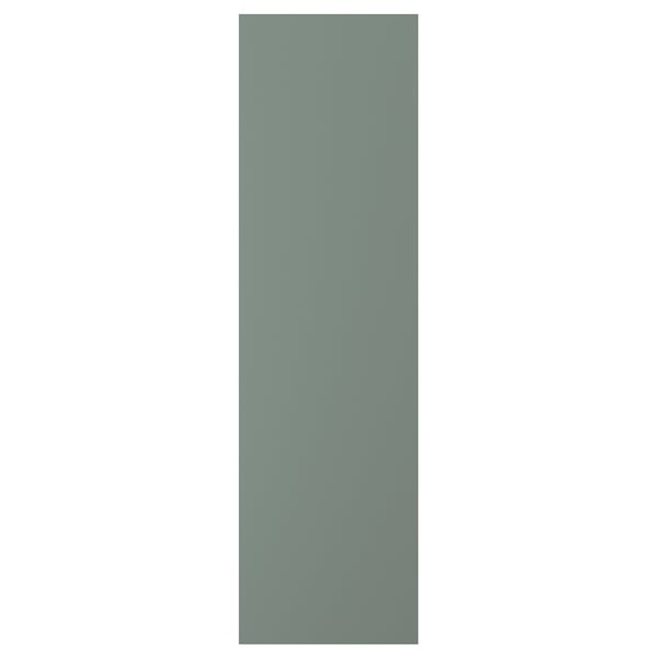 Greenish-gray vertical rectangular panel, smooth, simple, clean edges.