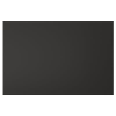 Black modern kitchen unit, rectangular, with sleek design.