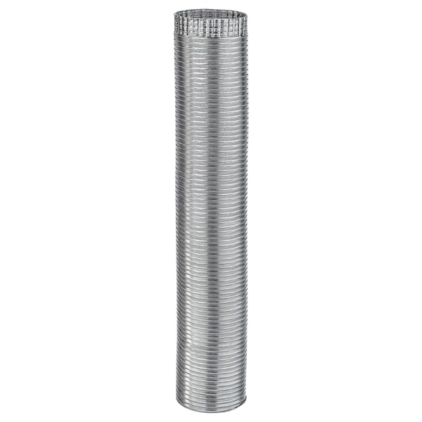 NYTTIG TUB 125: aluminium, cylindrical, mesh-covered, decorative. Silver-tone, modern design.