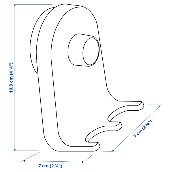 Illustration with measurements for the product: ÖBONÄS.