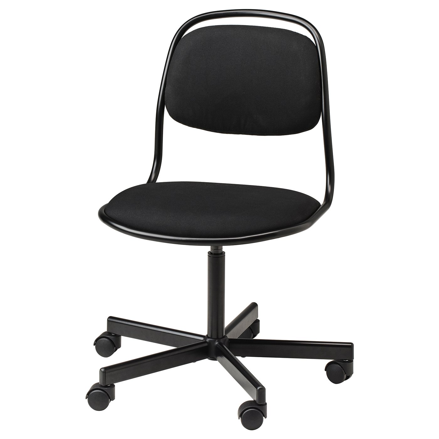 ÖRFJÄLL swivel chair, black/Vissle black - IKEA Latvia