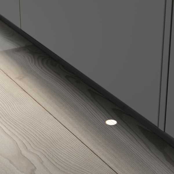 Dishwashers beam on floor function projects a light on the floor, signalling its running.