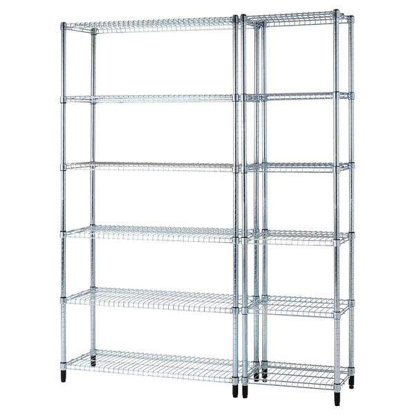 OMAR metal shelf, 5 adjustable levels, sturdy, ideal for kitchen/storage.