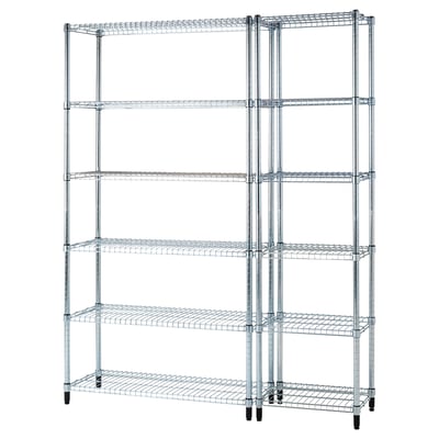OMAR metal shelf, 5 adjustable levels, sturdy, ideal for kitchen/storage.