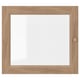 OXBERG wooden-framed glass door, natural finish. Square shape, simple design, adjustable hinges.