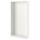 PAX wardrobe frame, white, minimalist, metal, rectangle.